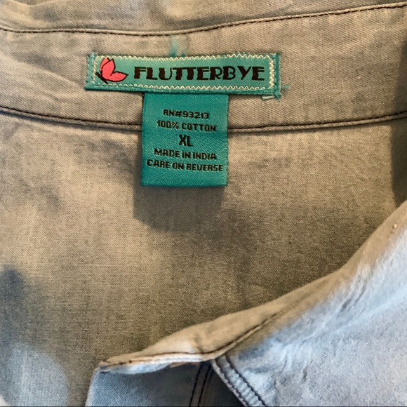 💙 NWOT Light Blue Button-Down Blouse - Picture 5 of 5